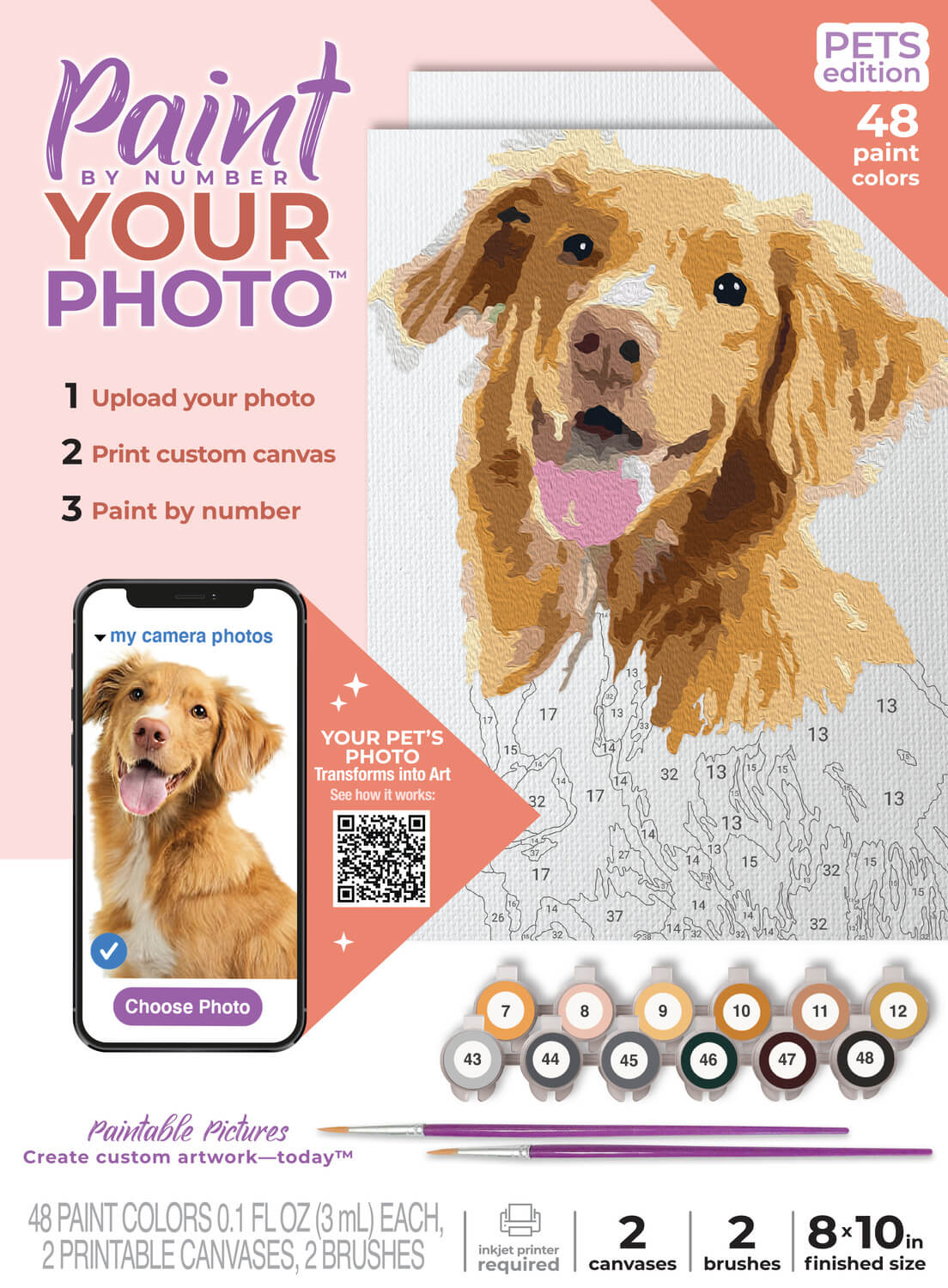 Paint Your Photo by Numbers - Pet Edition