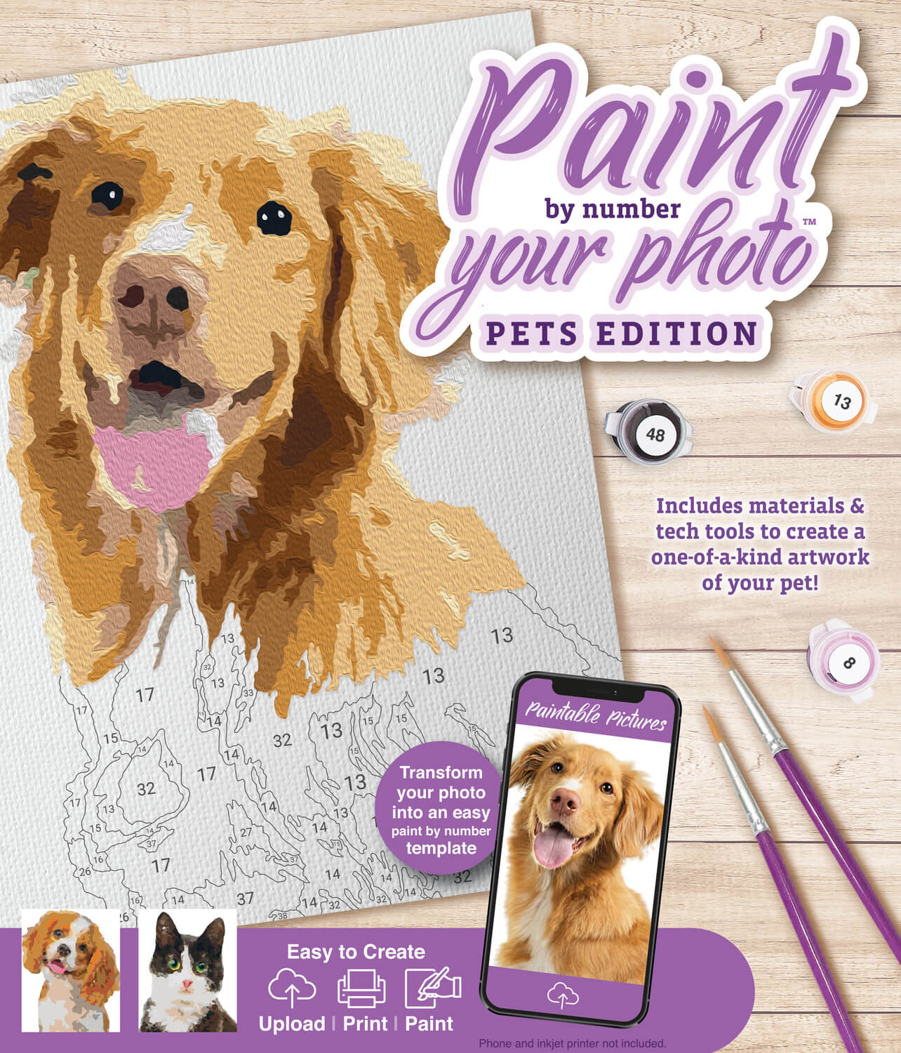 Paint Your Photo by Numbers - Pet Edition